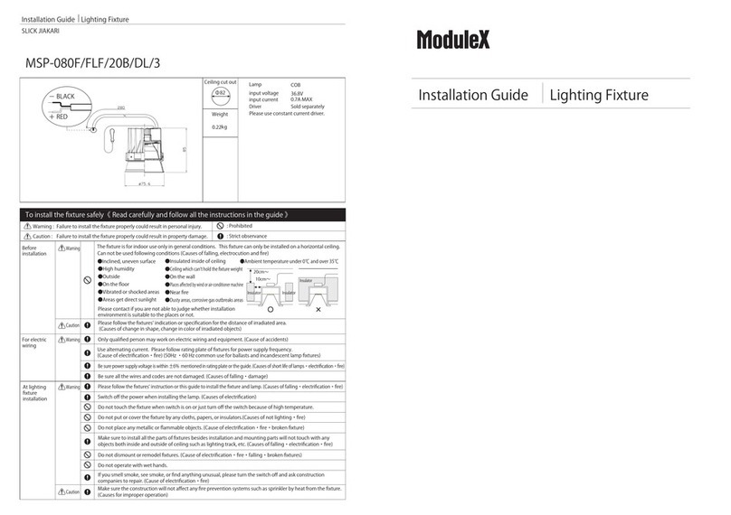 Modulex MSP-080F/FLF/20B/DL/3 User manual