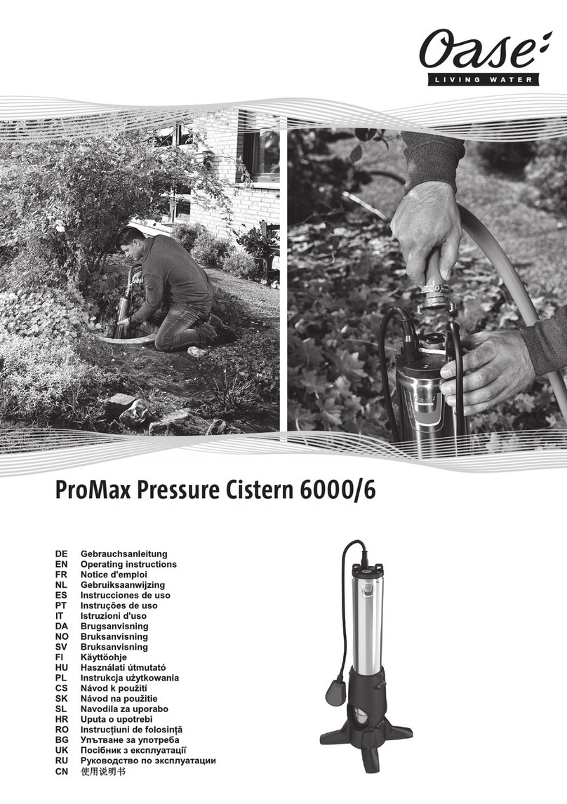 Oase ProMax Pressure Cistern 6000/6 User manual