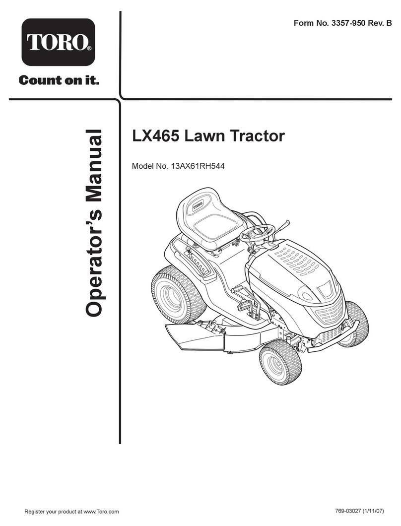 Toro LX465 User manual