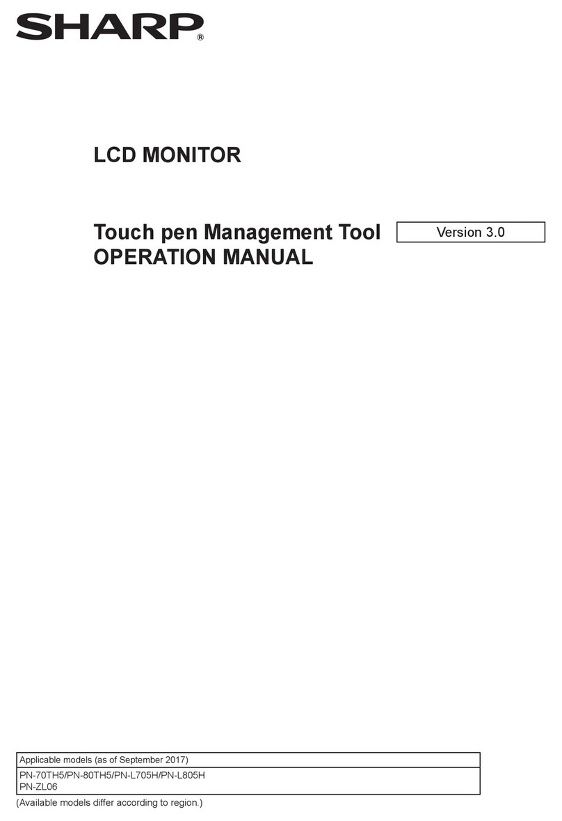 Sharp PN-70TH5 User manual Sharp PN-70TH5 User manual