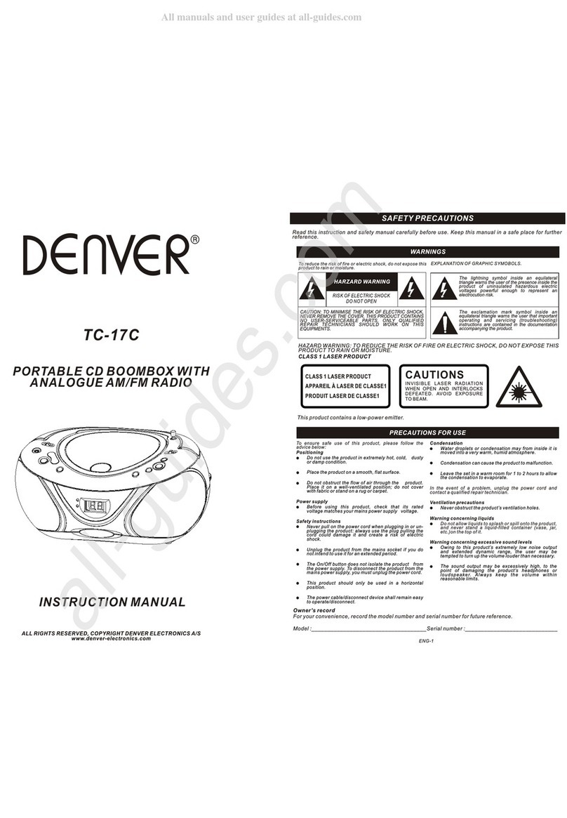 Denver TC-17C User manual