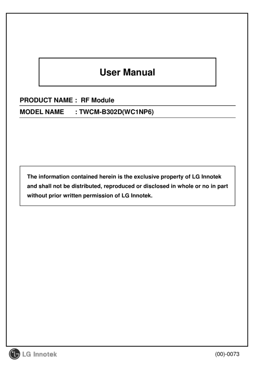 LG Innotek TWCM-B302D user manual