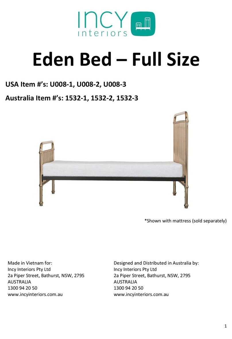 Incy Interiors Eden U008-1 Assembly instructions Incy Interiors Eden U008-1 Assembly instructions