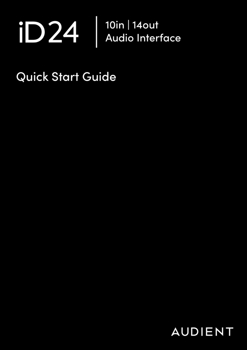 Audient iD24 User manual Audient iD24 User manual