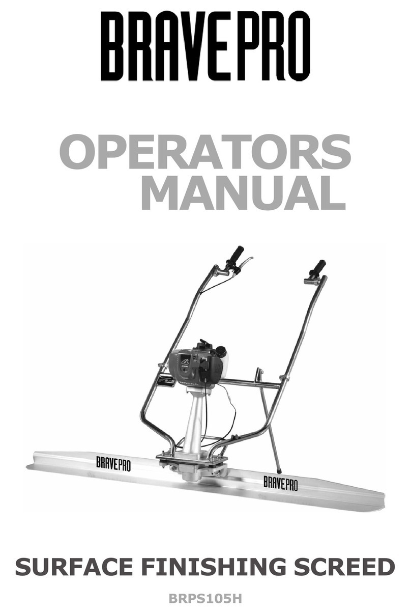 Brave PRO BRPS105H Operator's manual