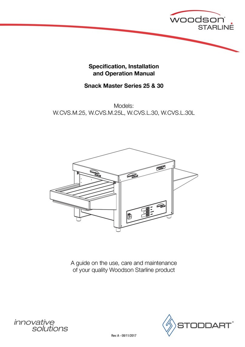 STODDART Woodson Starline Snack Master 25 Series Specification, installation and operation manual STODDART Woodson Starline Snack Master 25 Series Specification, installation and operation manual