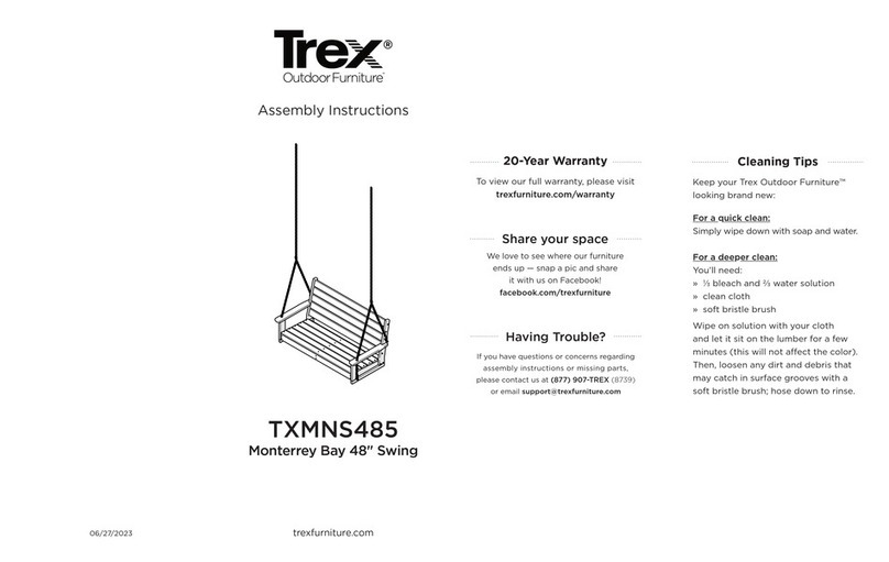 TREX Monterrey Bay TXMNS485 Assembly instructions TREX Monterrey Bay TXMNS485 Assembly instructions