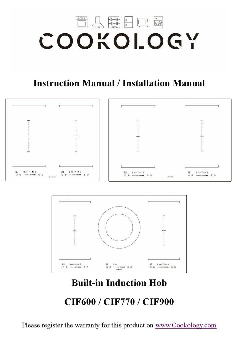Cookology CIF600 Instruction manual / installation manual
