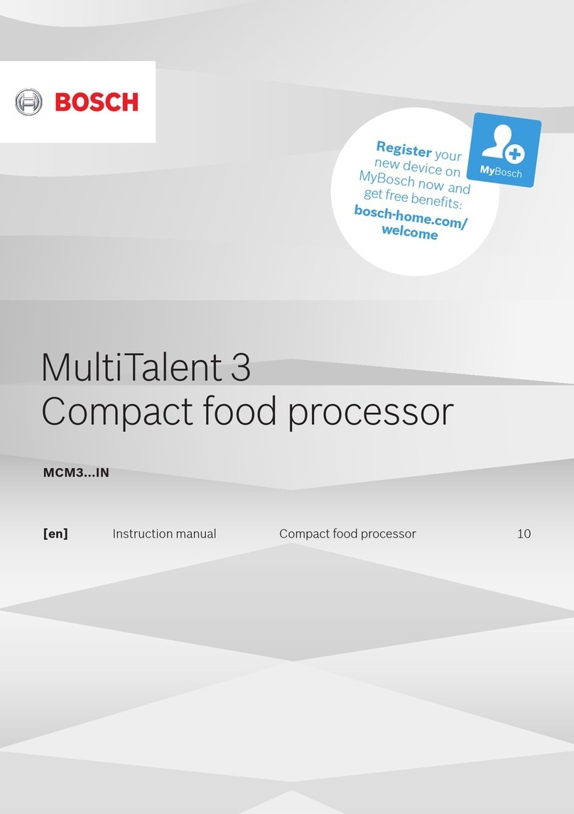 Bosch MultiTalent 3 MCM3 IN Series instruction manual