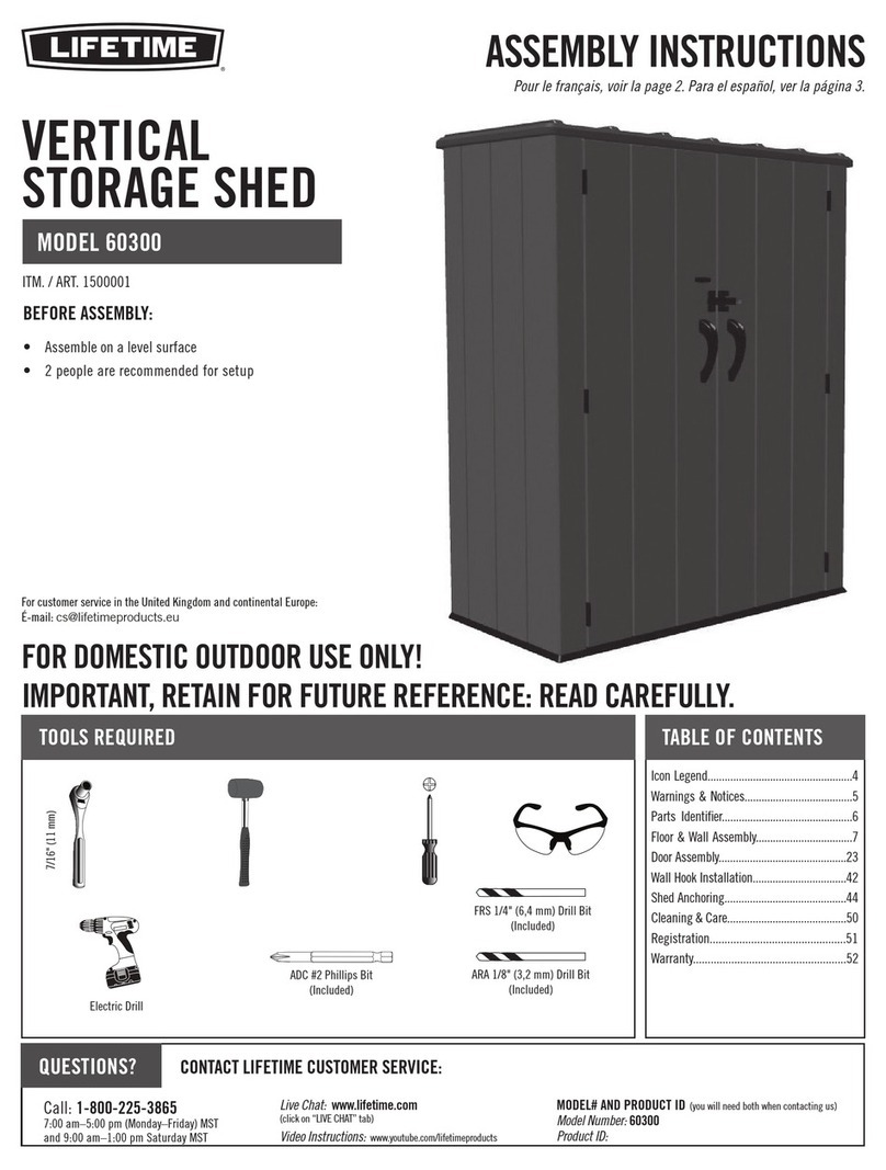 Lifetime 1500001 Assembly instructions