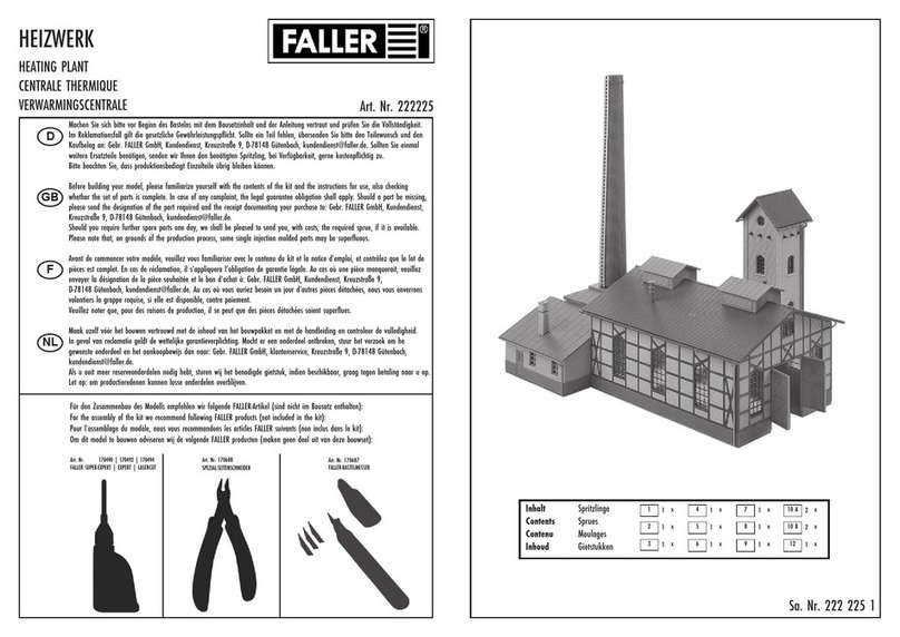 Faller 222225 User manual