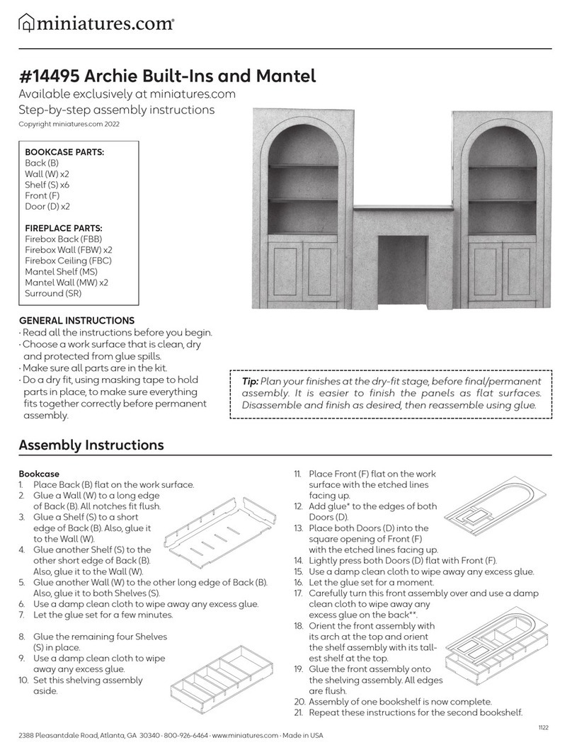 Miniatures Archie 14495 Step by step assembly instructions Miniatures Archie 14495 Step by step assembly instructions