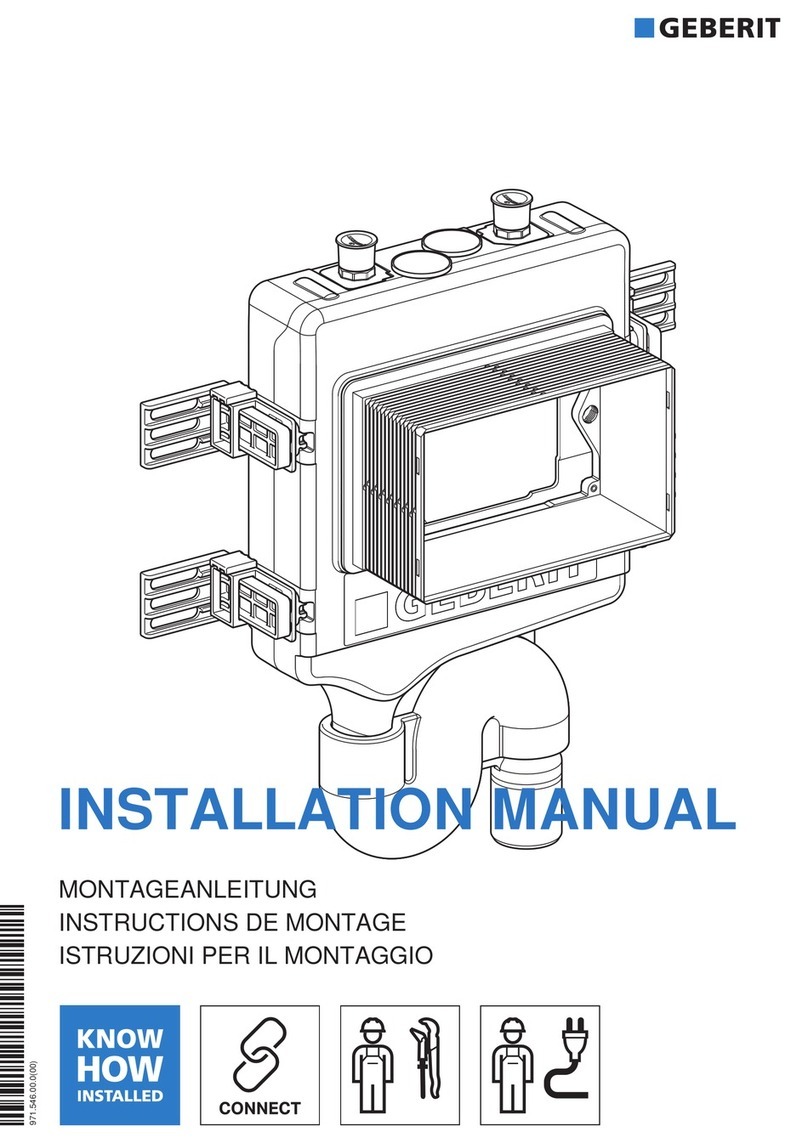 Geberit HS50 installation manual