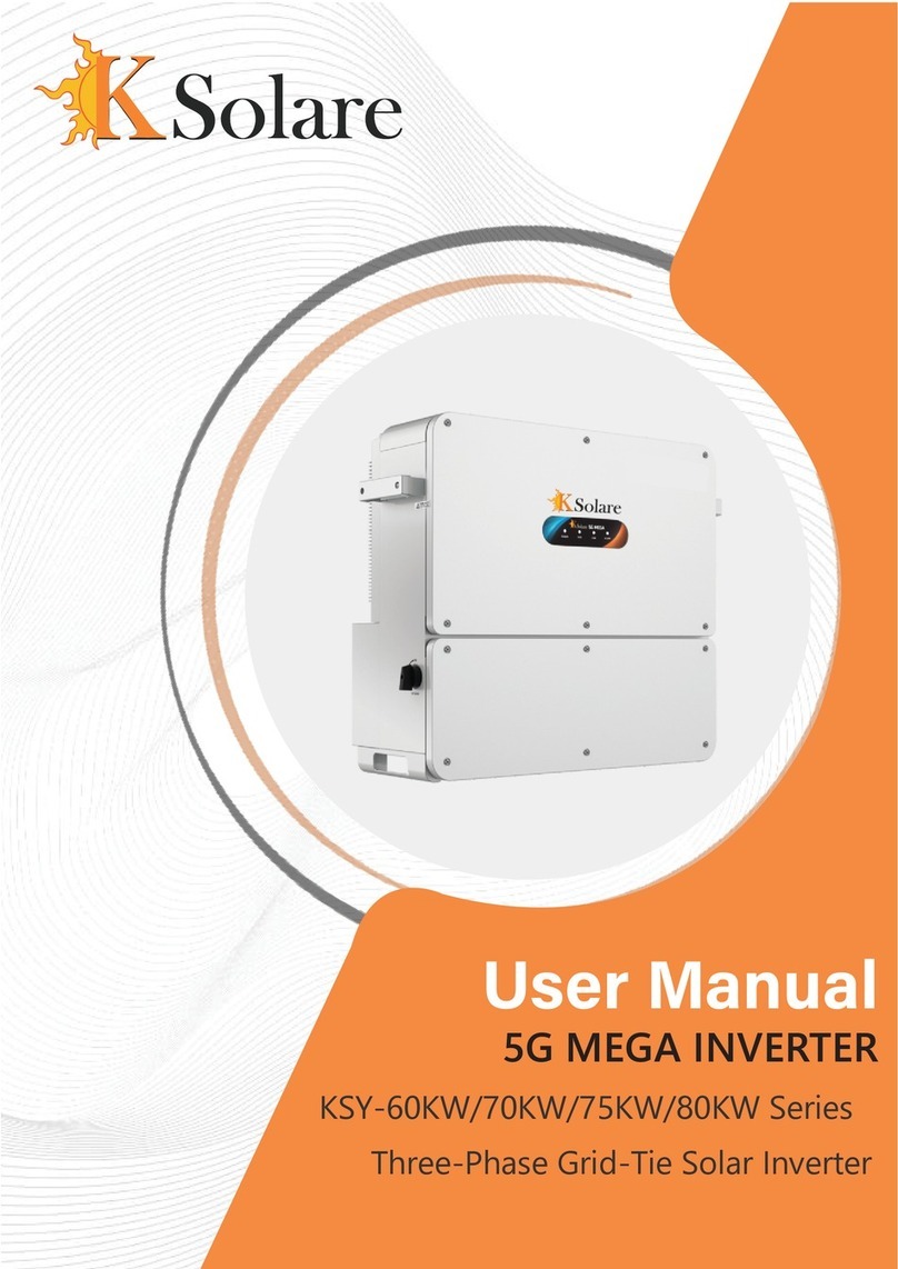 KSolare KSY-60KW Series user manual