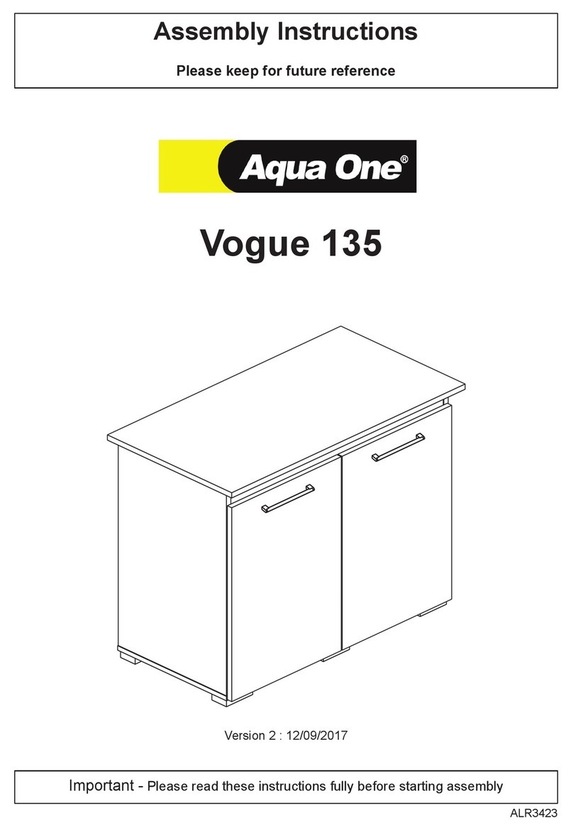 Aqua One Vogue 135 Assembly instructions