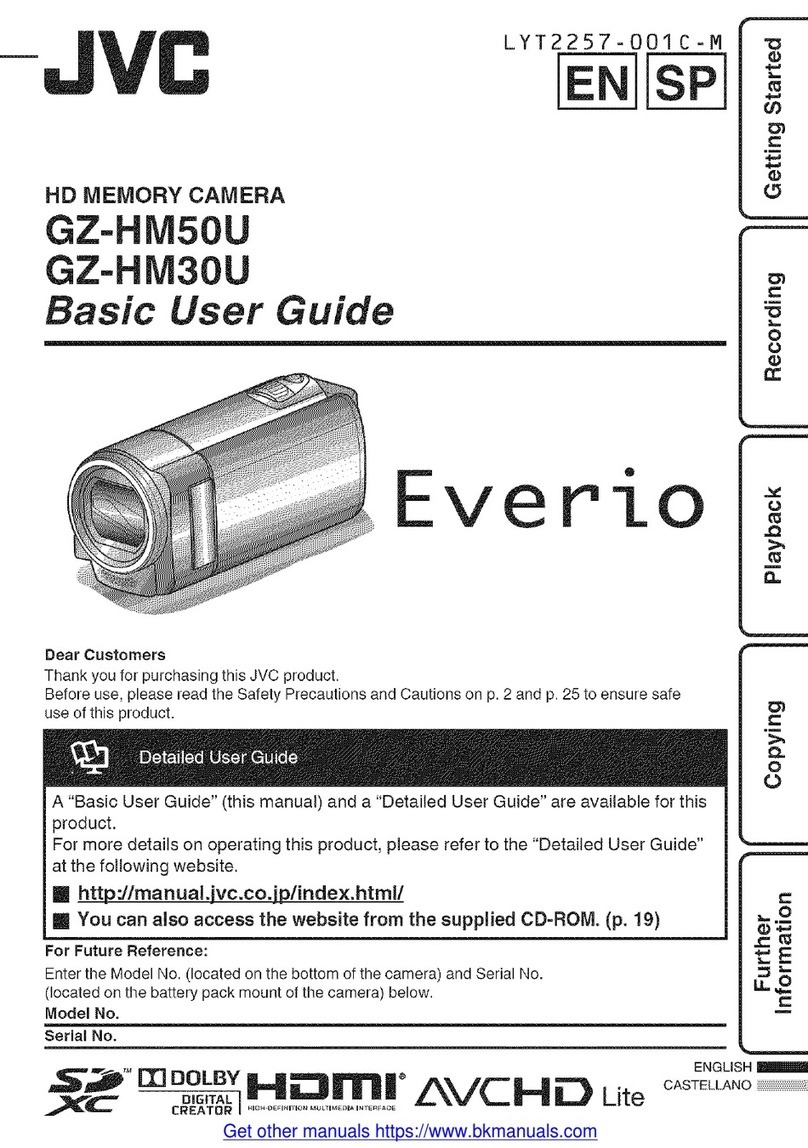 JVC Everio GZ-HM50U Operating and maintenance manual