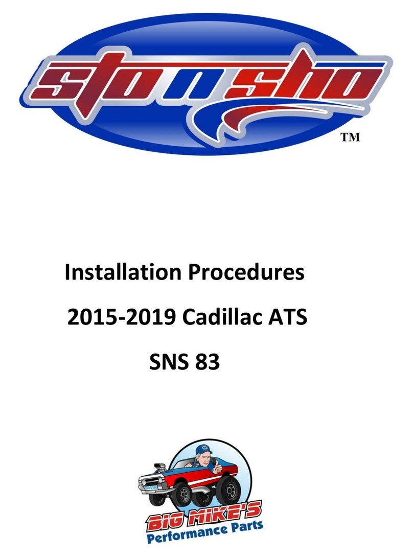 Big Mikes Performance Parts STO N SHO SNS 83 Installation procedures