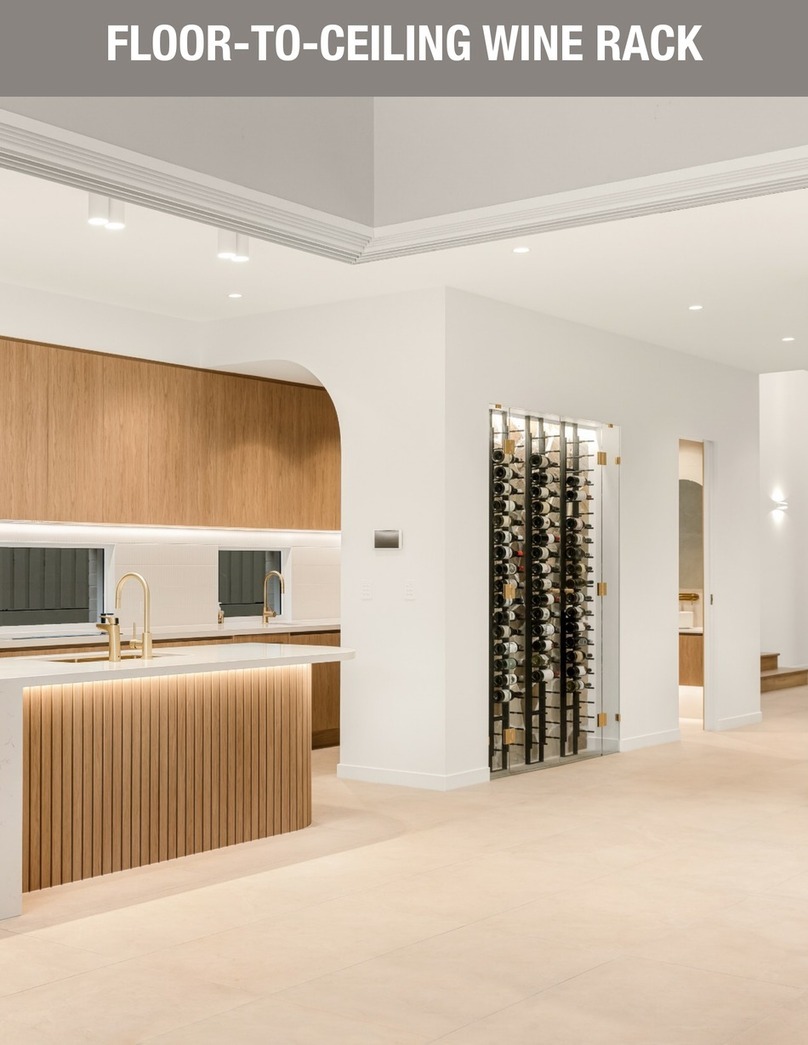 KingsBottle FLOOR-TO-CEILING WINE RACK FTC2540D-42 Installation instruction
