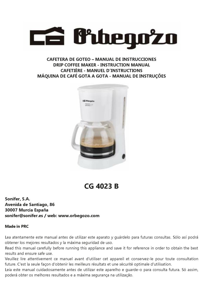 Orbegozo CG 4023 B User manual Orbegozo CG 4023 B User manual