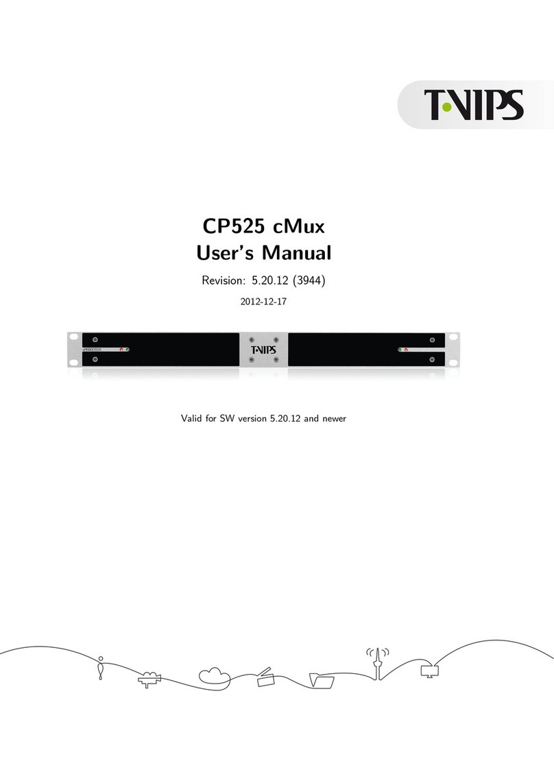 T-VIPS CP525 cMux user manual