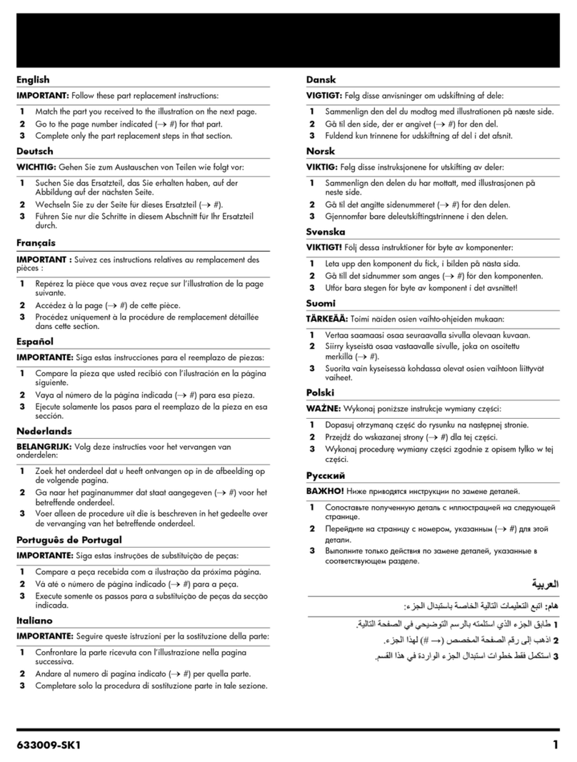 HP 633009-SK1 User manual