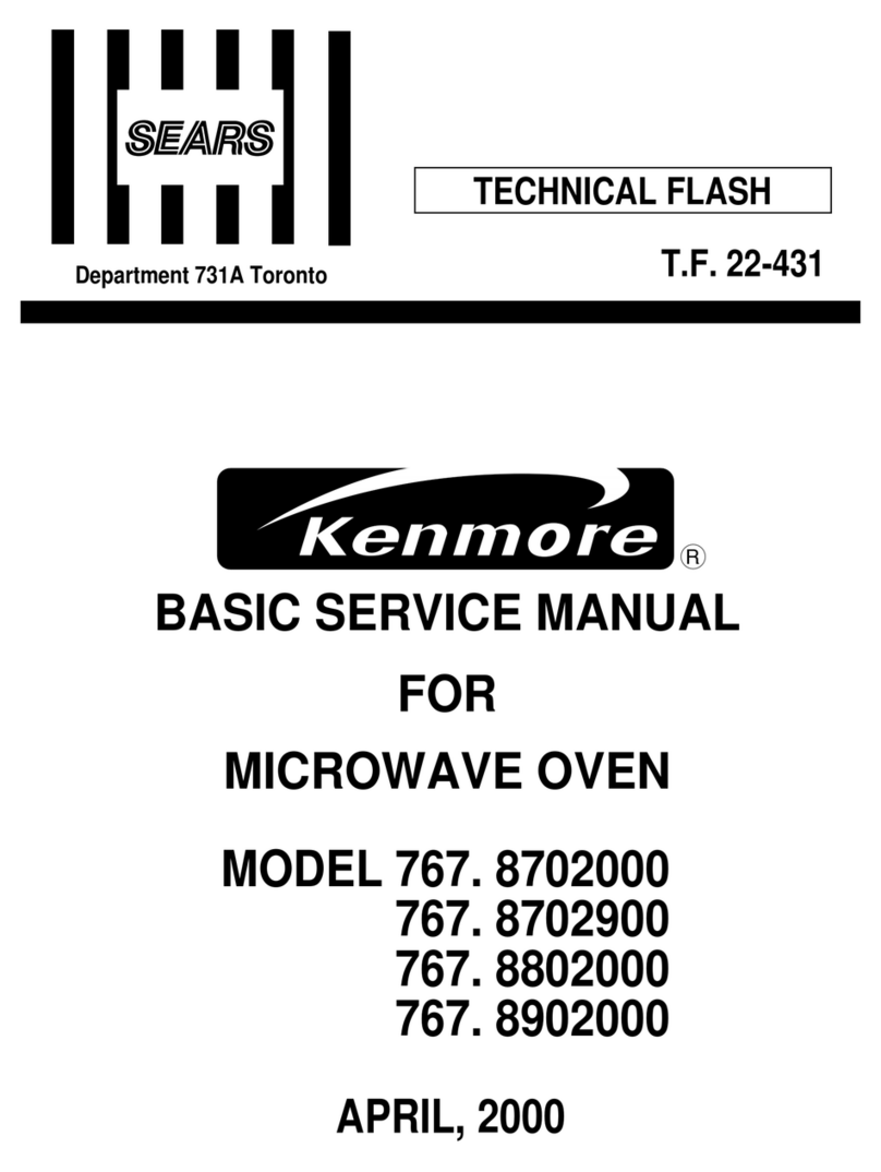 Sears Kenmore 767.8702000 Basic service manual