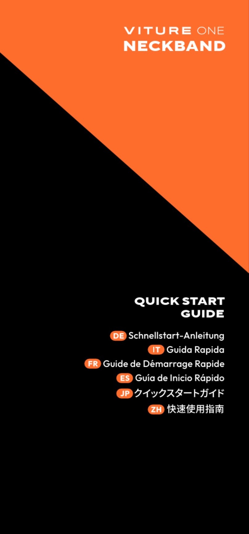 VITURE ONE NECKBAND quick start guide