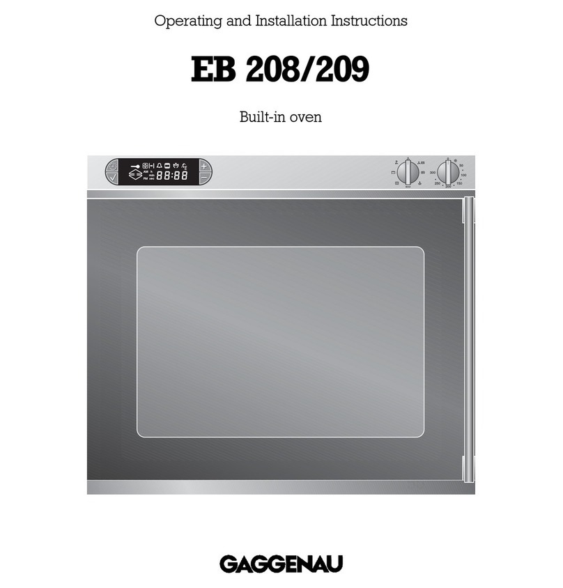 Gaggenau EB 208 User manual