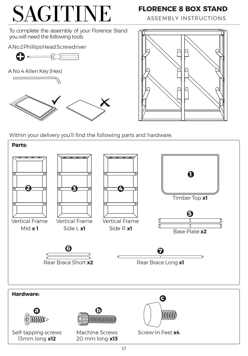 SAGITINE FLORENCE 8 BOX STAND User manual