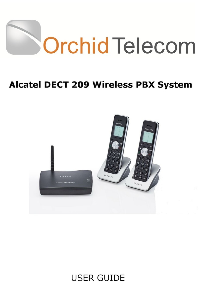 Alcatel Multiline DECT 209 user guide Alcatel Multiline DECT 209 user guide