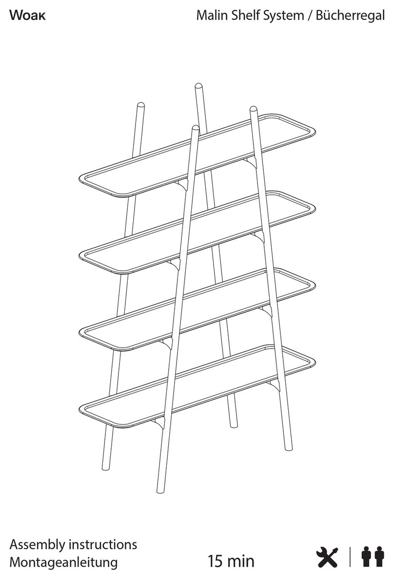 Woak Malin Shelf System Assembly instructions