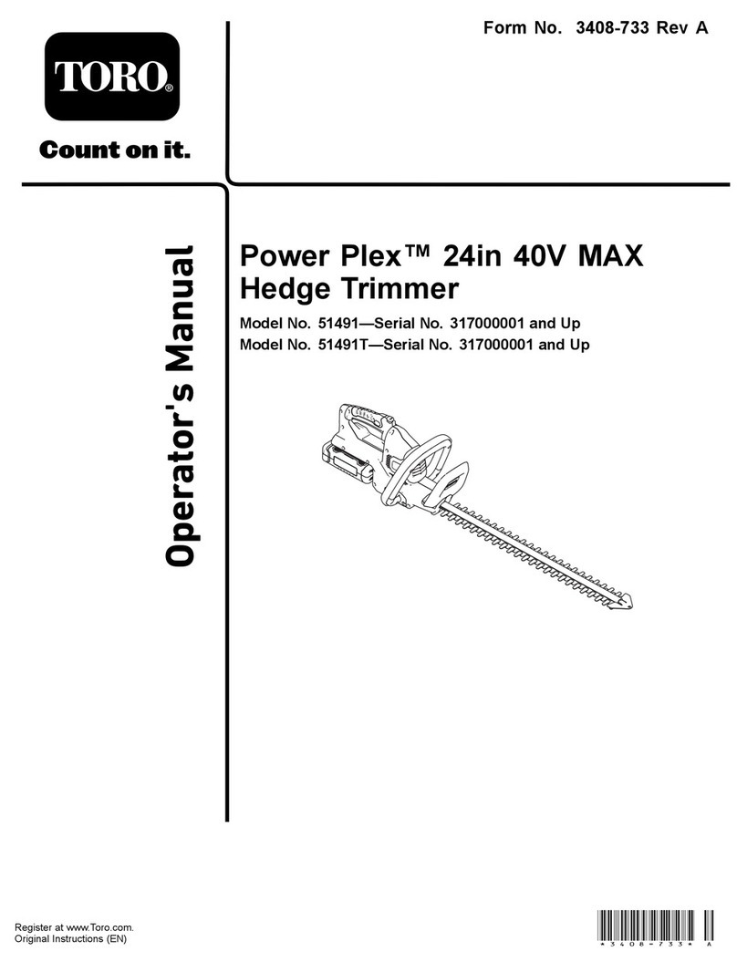 Toro Power Plex 51491T User manual