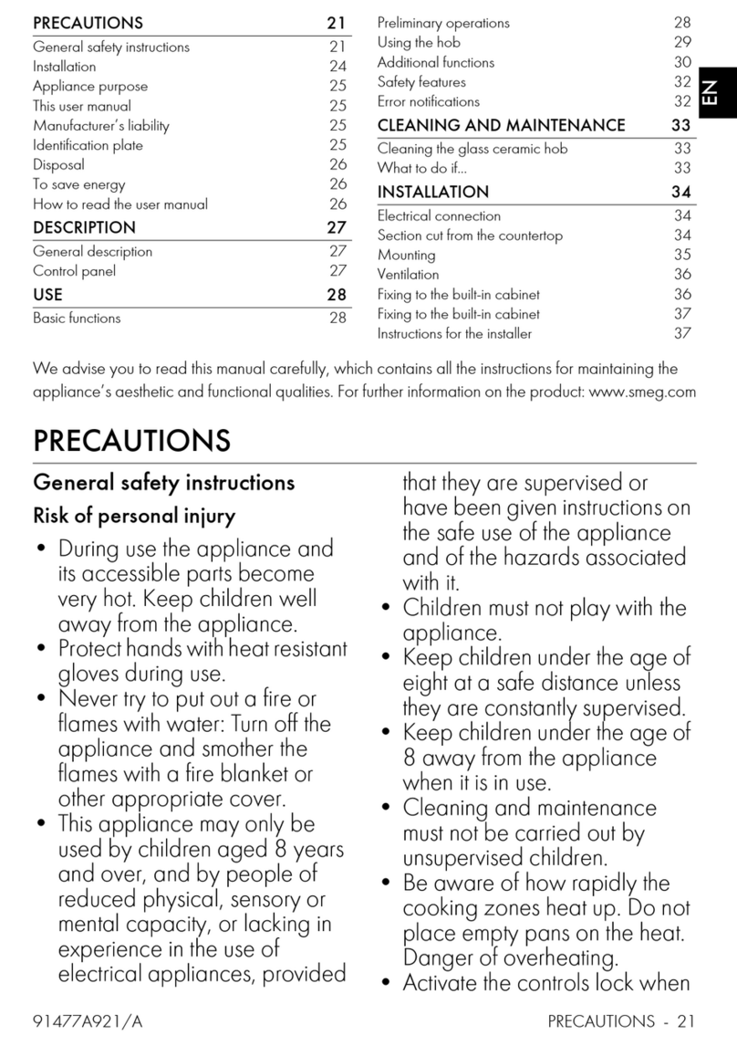 Smeg Universale Aesthetic SI4742D User manual