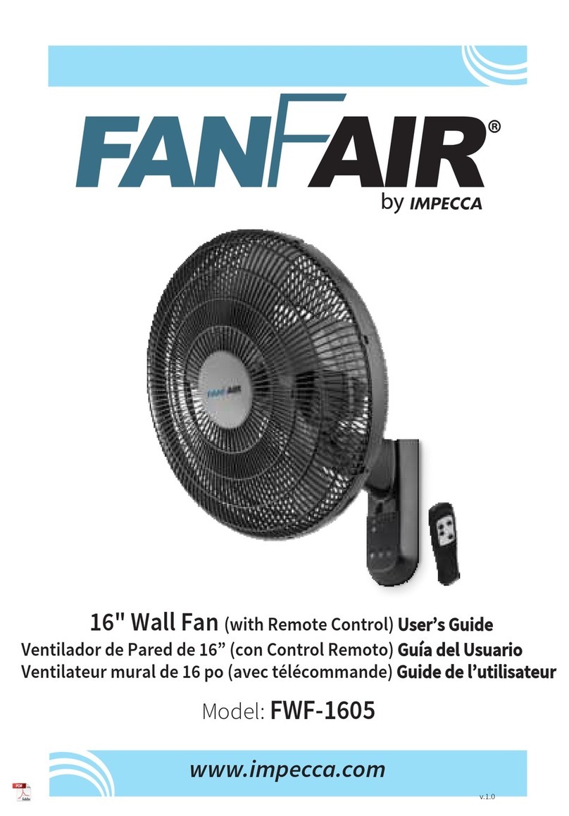Impecca FANFAIR FWF-1605 user guide