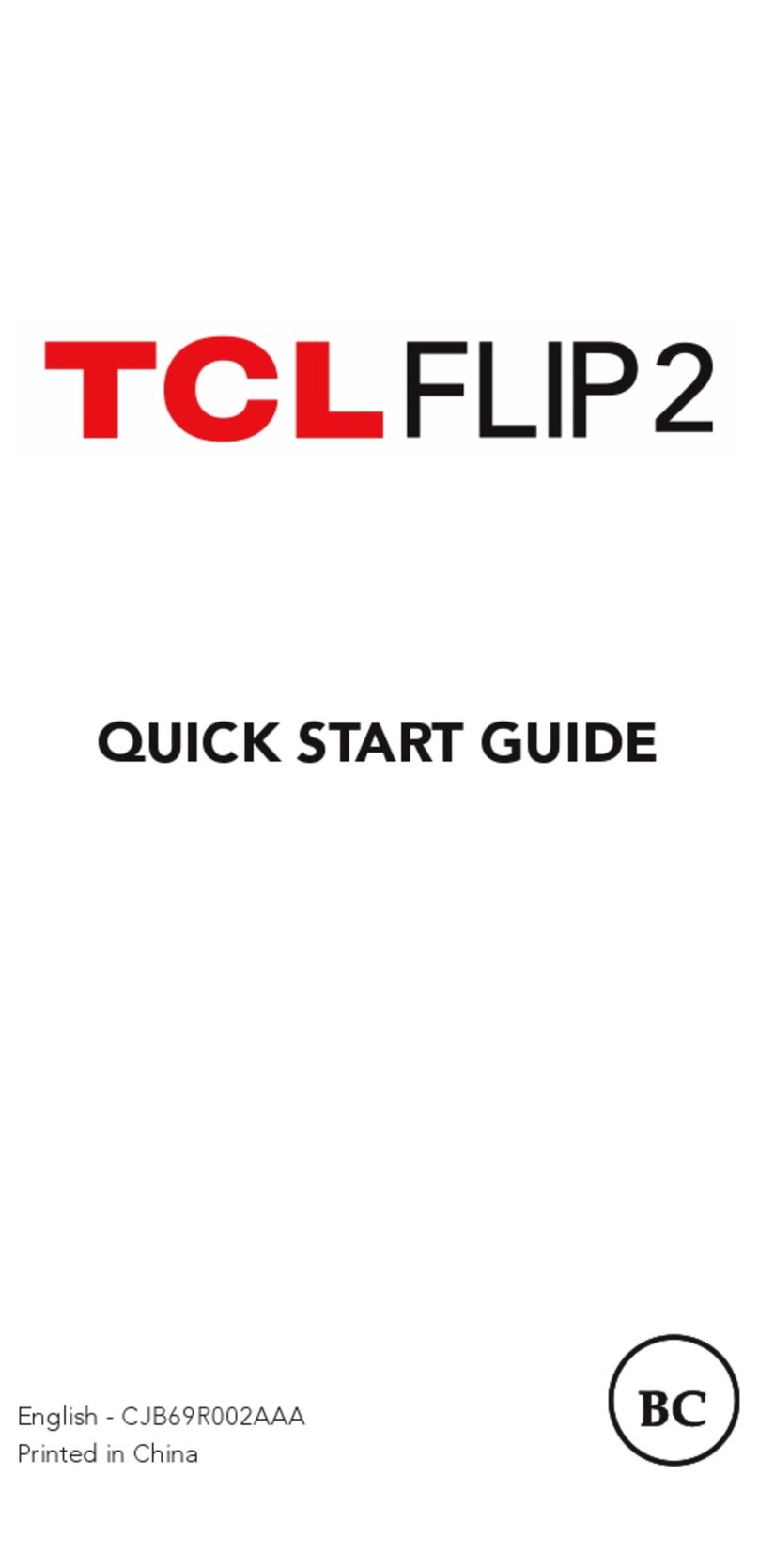 TCL FLIP 2 User manual