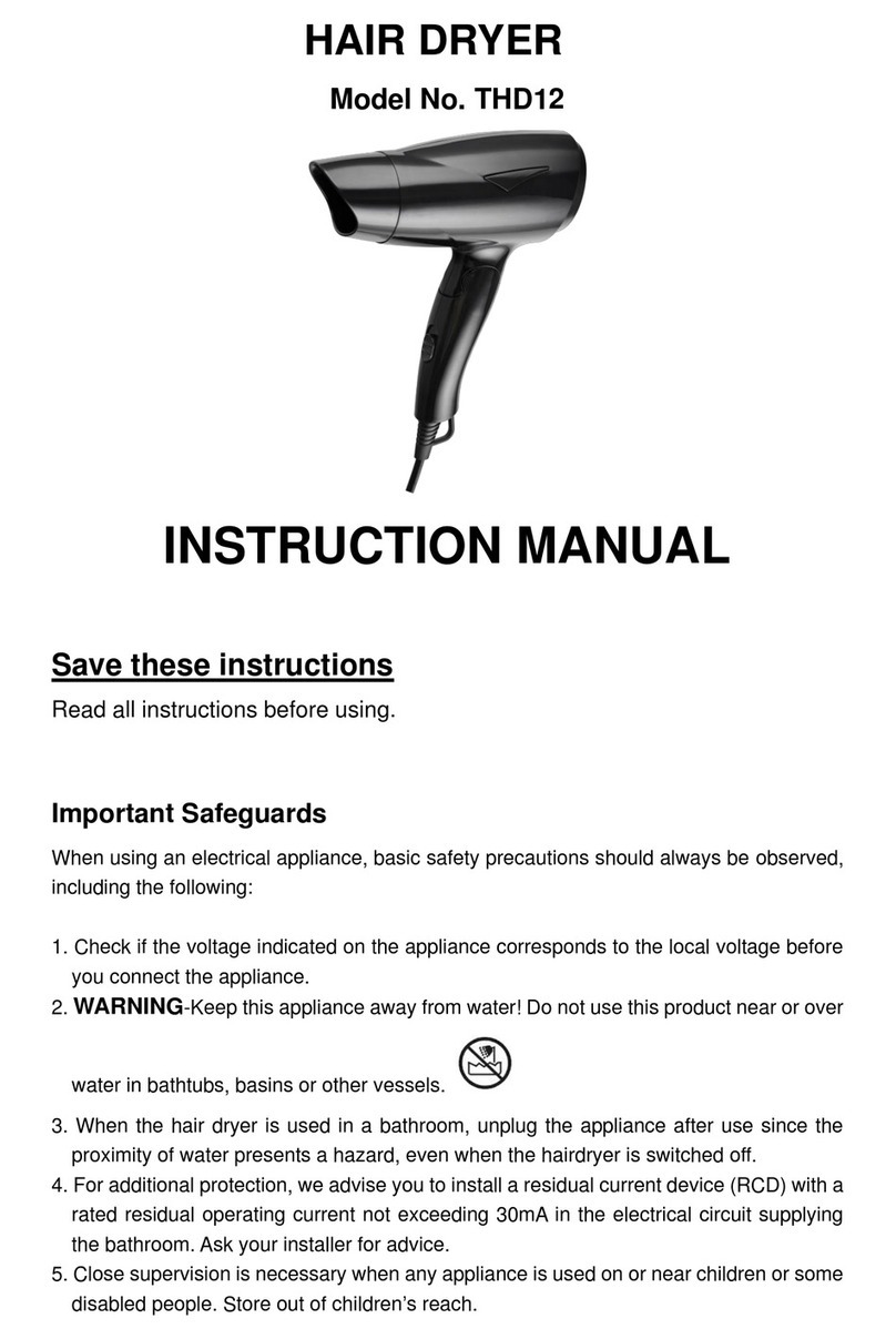 Tiffany THD12 instruction manual