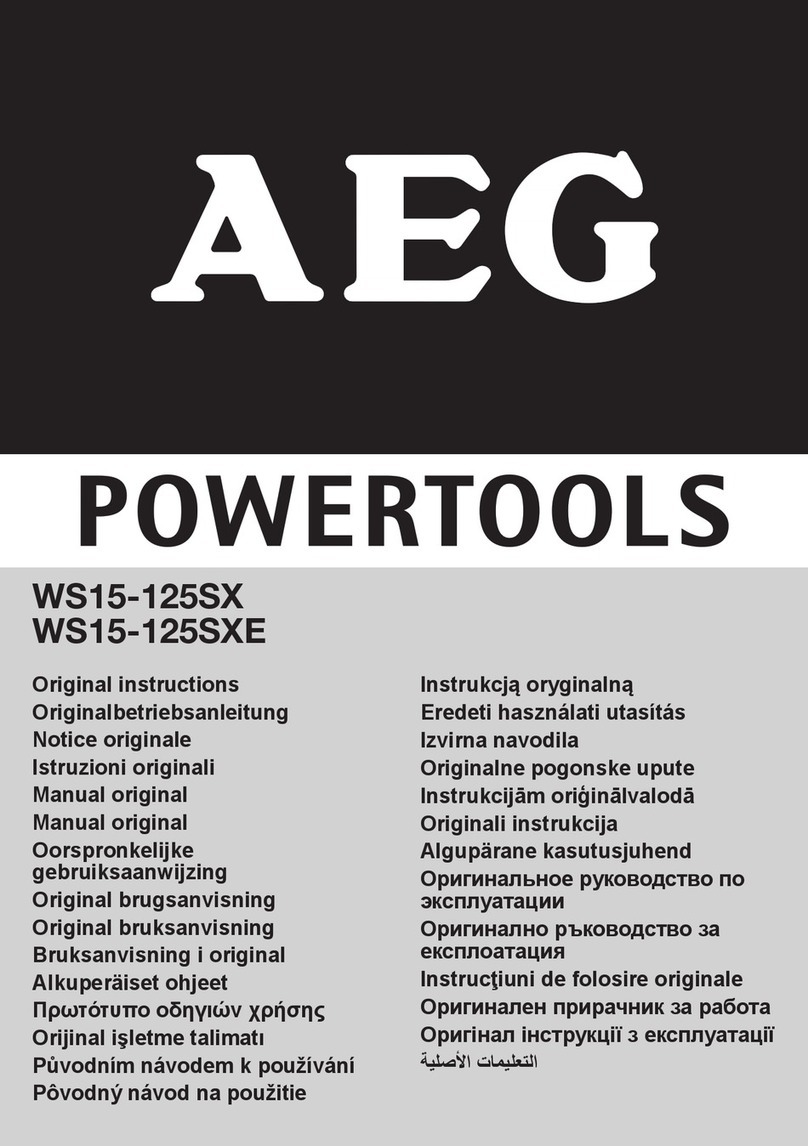 AEG WS15-125SX User manual