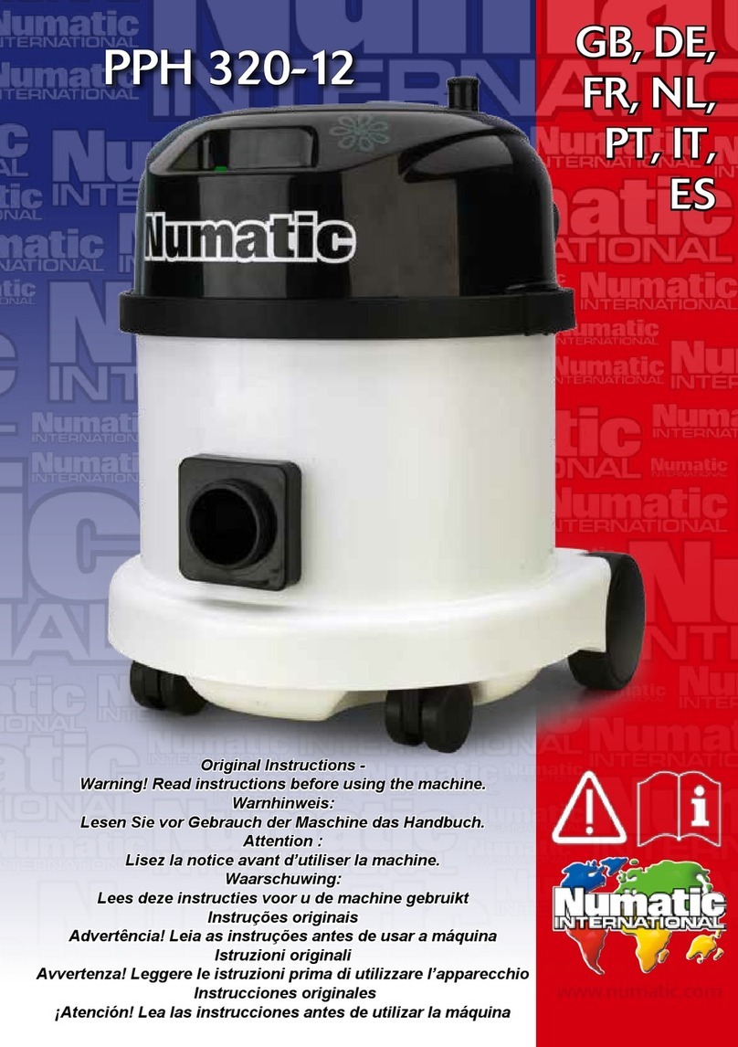 Numatic PPH 320-12 User manual
