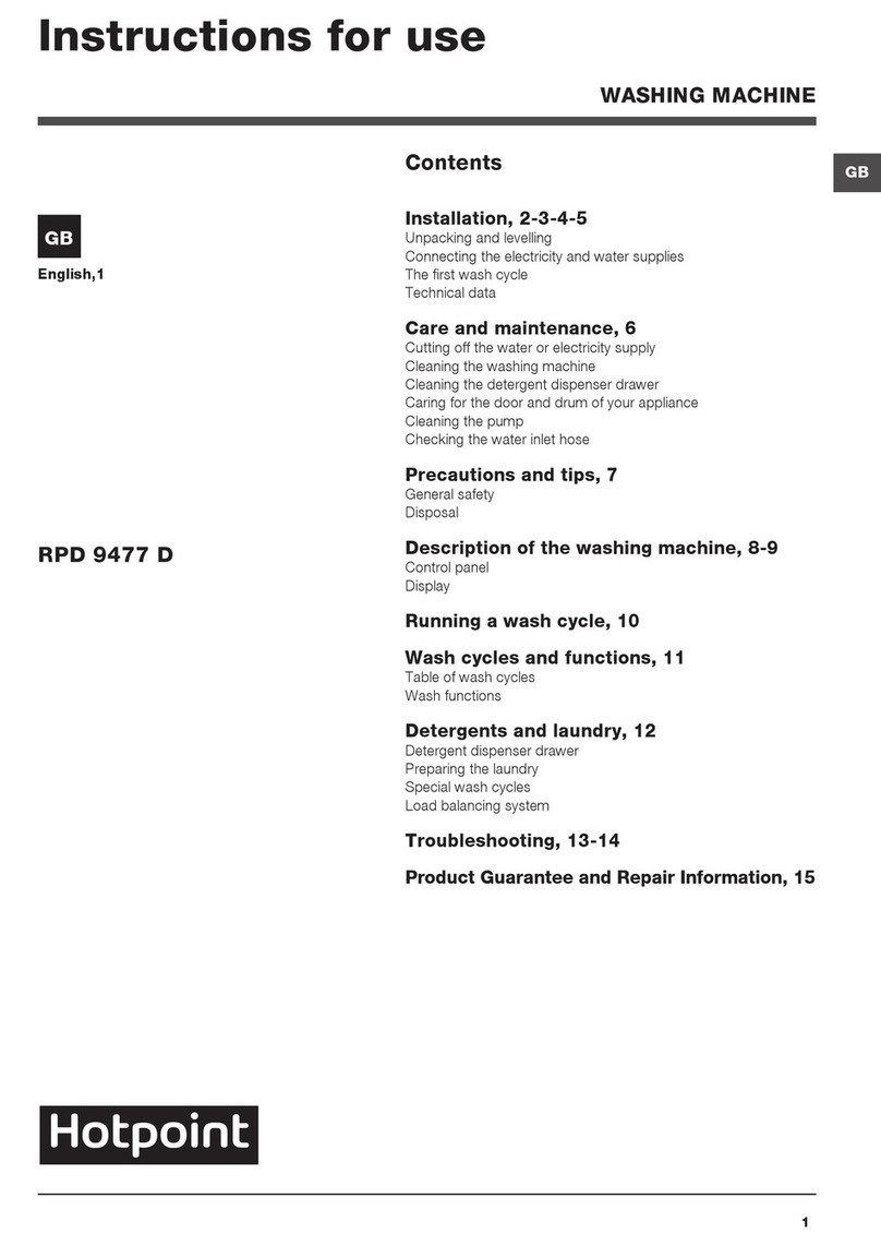 Hotpoint RPD 9477 D Instructions for use