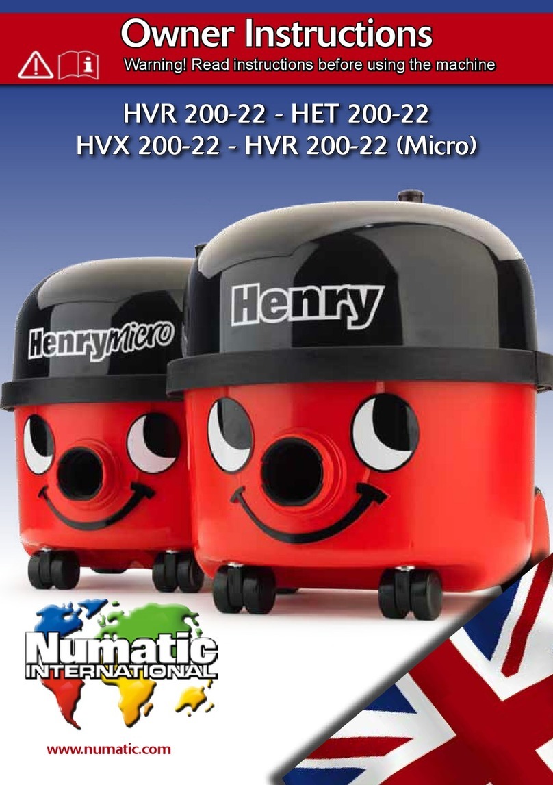 Numatic HVR 200-22 User manual