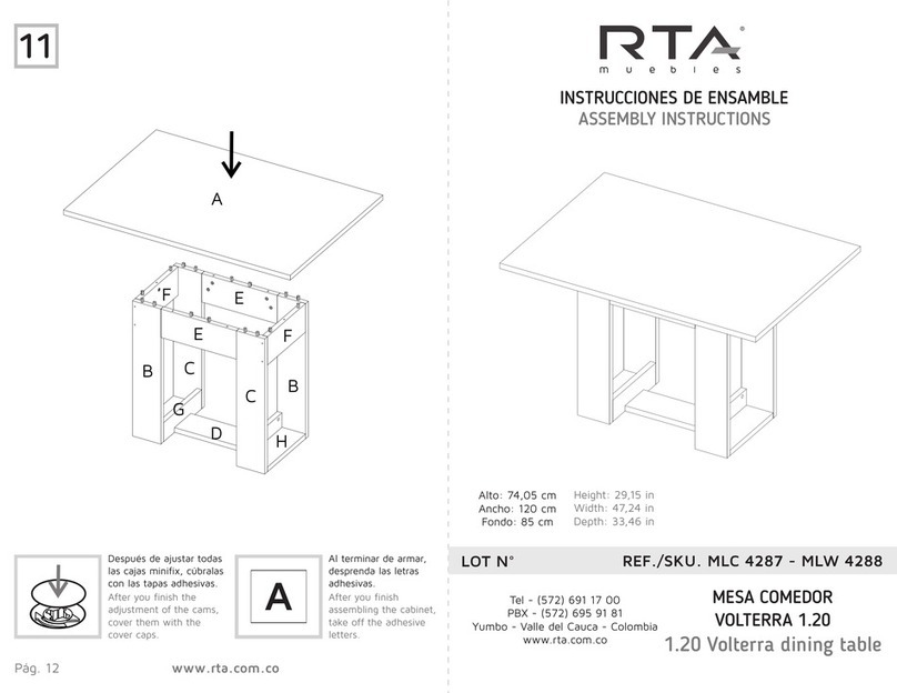 RTA VOLTERRA 1.20 MLC 4287 User manual