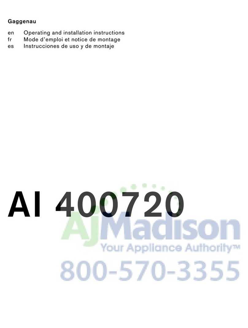 Gaggenau AI 400720 Operating and installation instructions
