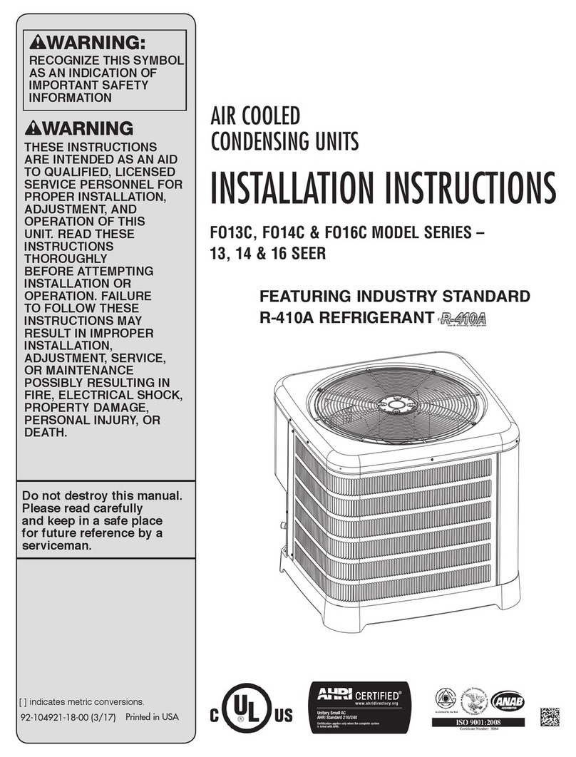 Rheem FO13C Series User manual