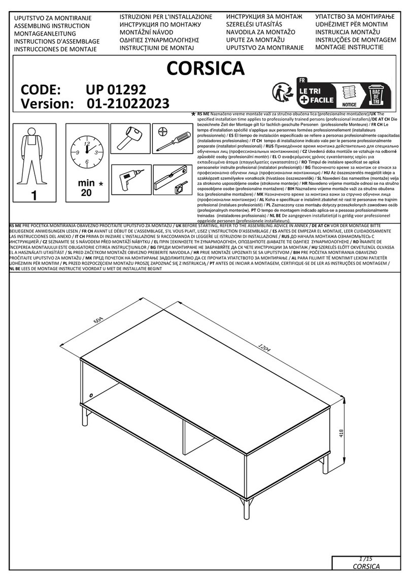 Otto CORSICA UP 01292 Assembling Instruction