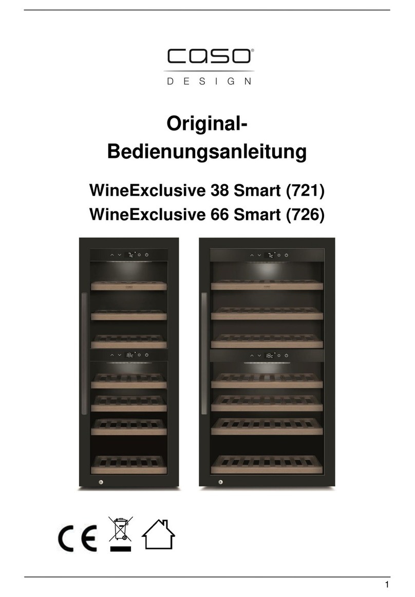CASO DESIGN WineExclusive 38 Smart Installation instructions