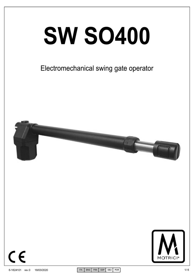 MOTRICI SW SO400 manual MOTRICI SW SO400 manual