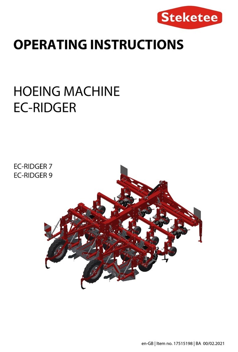 Steketee EC-RIDGER 7 operating instructions