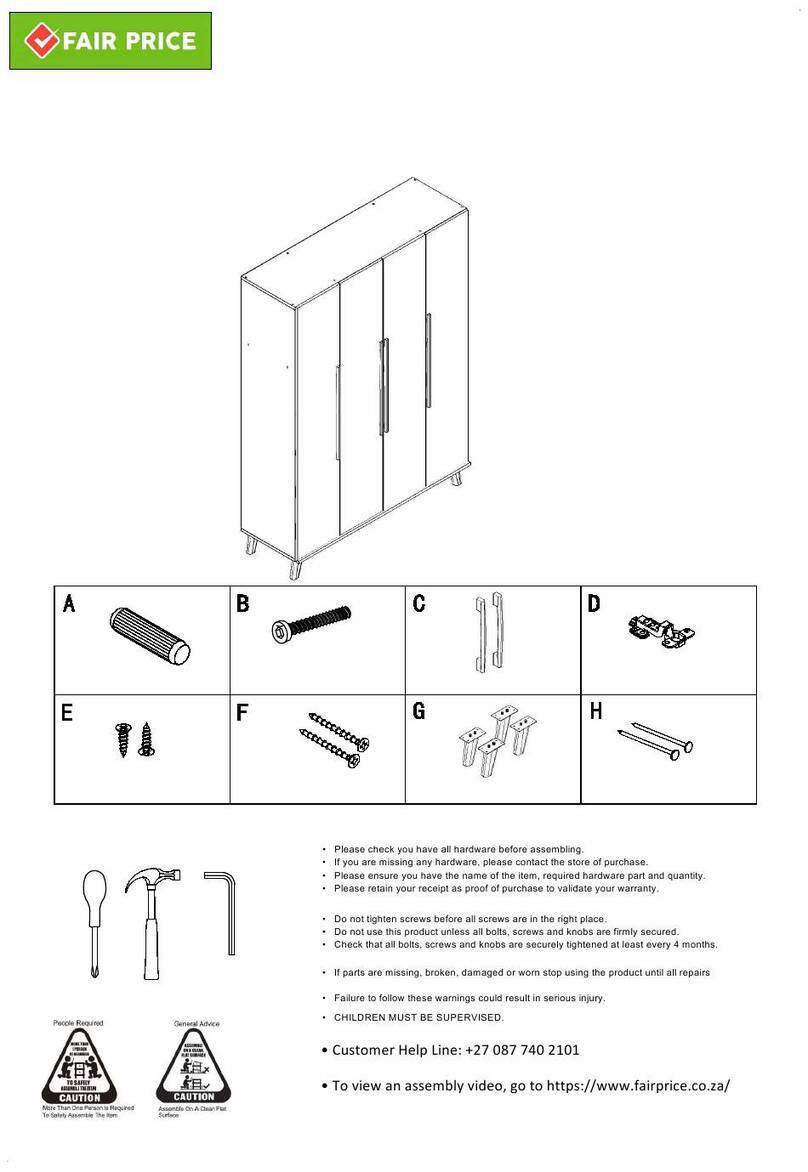FAIR PRICE BURSA Assembly manual