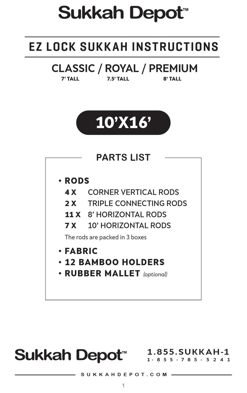 Sukkah Depot CLASSIC instructions