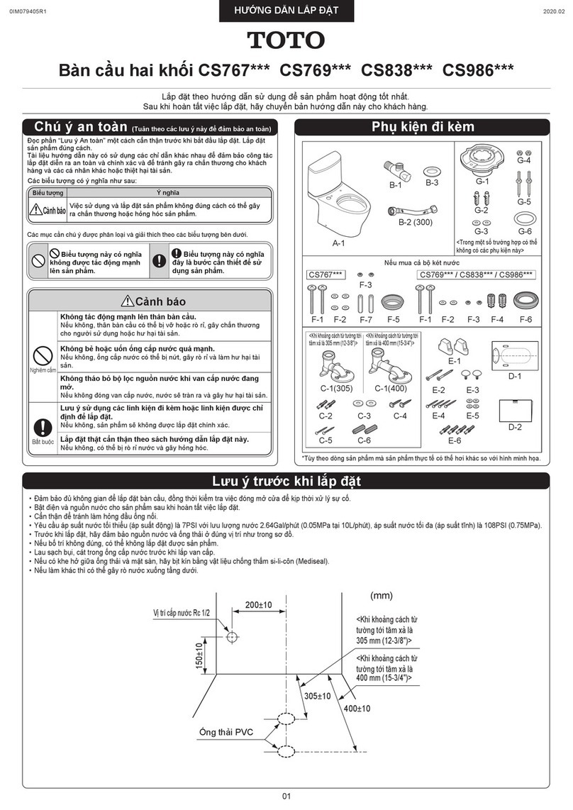 Toto CS767 Series User manual